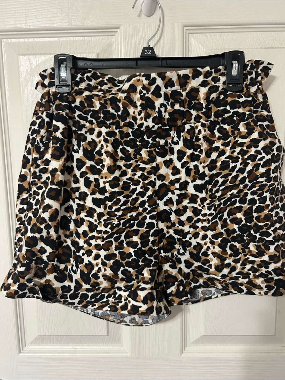 Leopard Print Women’s Shorts - Brown/Black